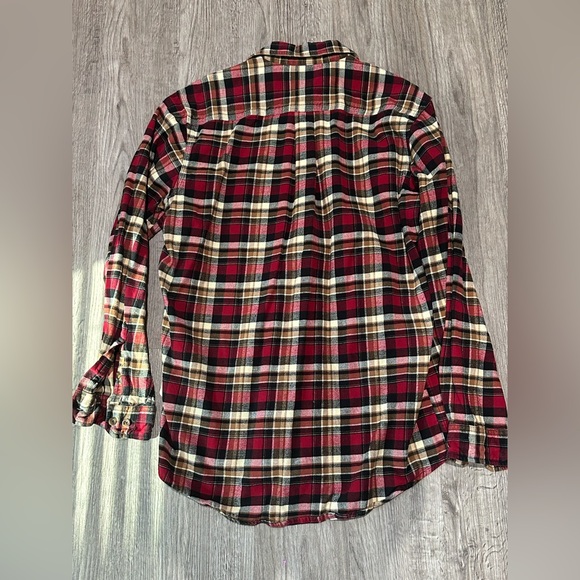 Carhartt Men’s Relaxed Fit Flannel Shirt – Red – Size L Tall - Picture 6 of 8